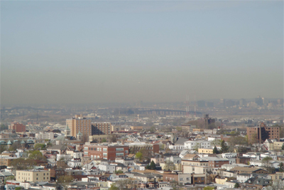 Smog over Newark, NJ